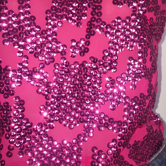 Pink Sequin tank - Picture 4 of 5
